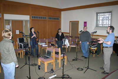 in the studio